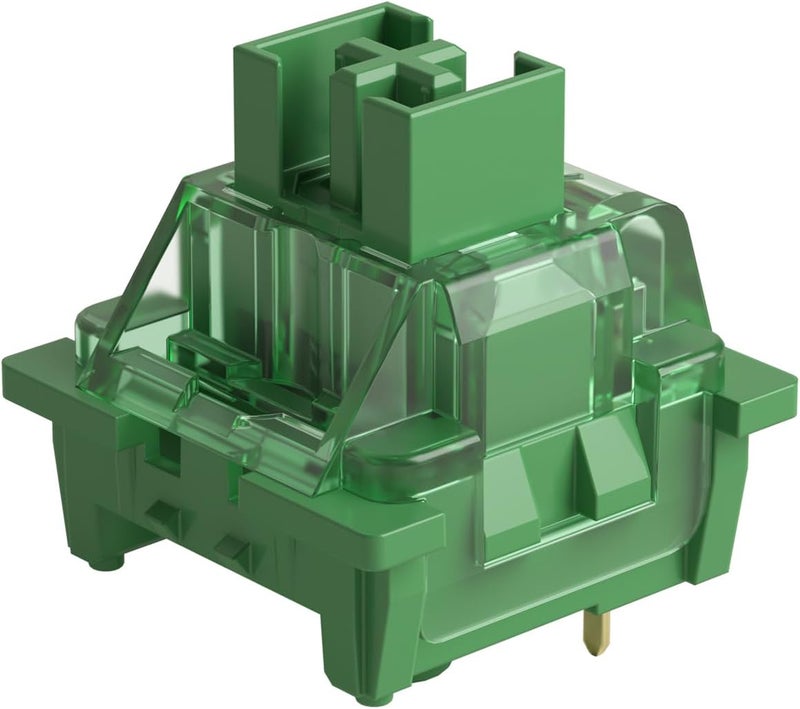 AKKO V3 Matcha Green Pro Keyboard Switch with Dustproof Stem for Mechanical Gaming Keyboard, 50gf Actuation Force Linear Switches Pre-Lubed Switch (45 pcs) - Image 1